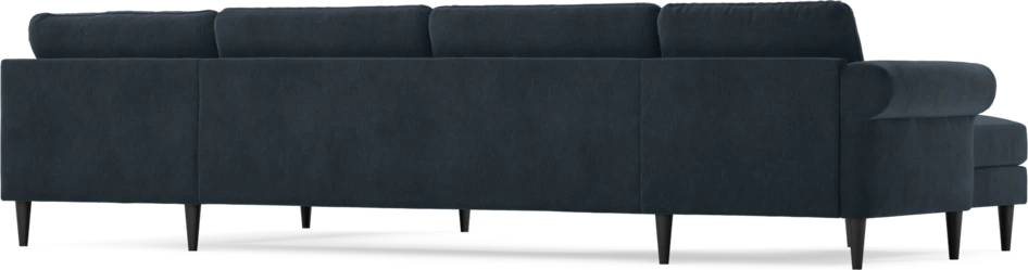 Bridge - 3-sits soffa med schäslong vänster och divan höger - Blå