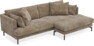 Harper - 4-sits med schäslong XL höger - Brun