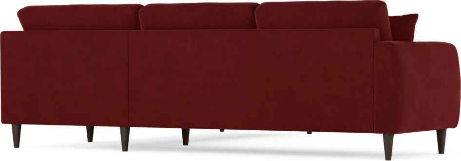 Eden - Hörnsoffa, 2,5+2,5-sits - Röd