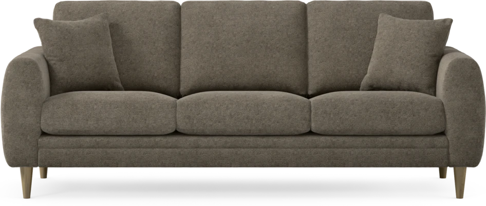 Eden - 3-sits soffa - Brun
