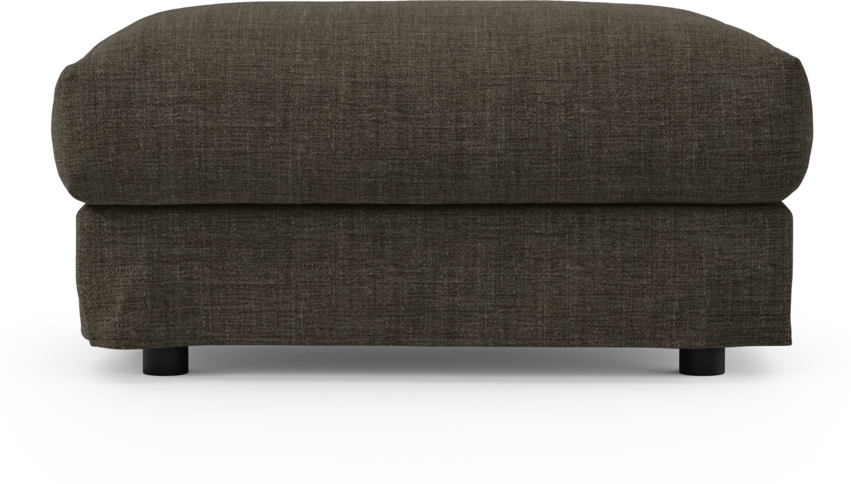 Cherrie - Fotpall 100 med kappa - Brun