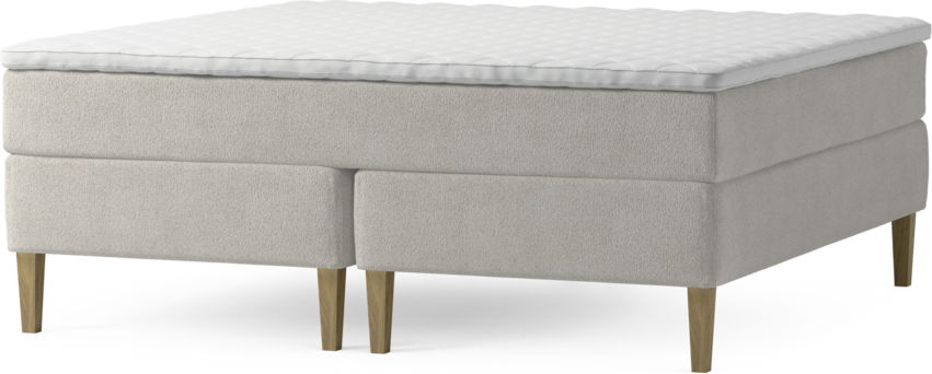 Delux Exclusive - Kontinentalsäng, dubbelsäng med bäddmadrass och sängben