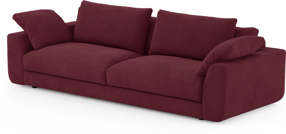 Amie - 4-sits soffa - Röd