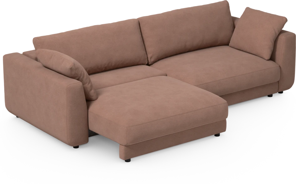 Amie - Bäddsoffa 4-sits - Rosa