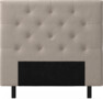 Delux Pikerad Låg - Sänggavel, 90-210 cm - Beige