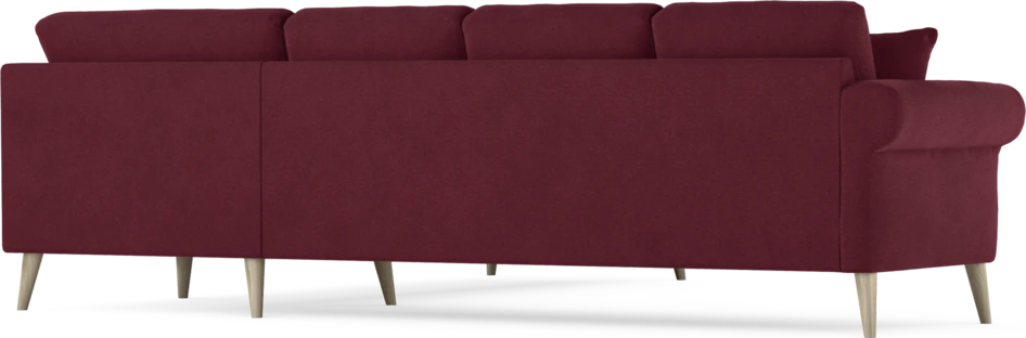 Eden - Hörnsoffa, 3+3-sits - Röd