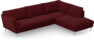 Madison Lux - 3-sits soffa med divan höger - Röd