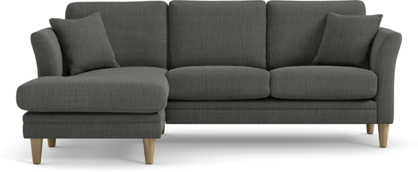 Eden - 2-sits soffa med schäslong - Grå