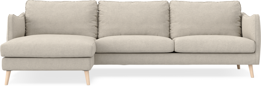 Madison - 3-sits soffa med schäslong vänster - Beige