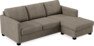 Nevada - 3-sits soffa med flyttbar schäslong - Brun