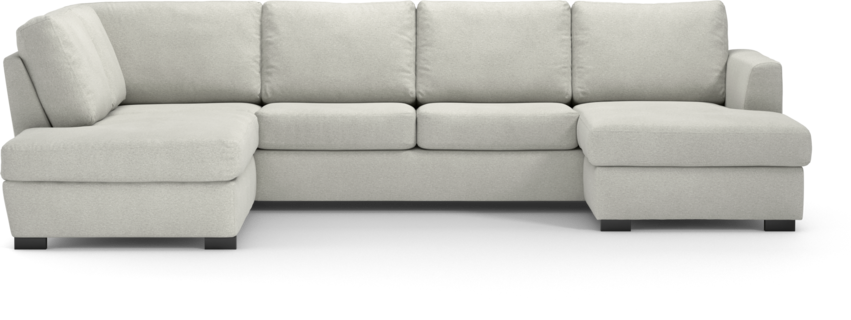 Friday - 3-sits soffa med divan vänster och schäslong höger - Vit