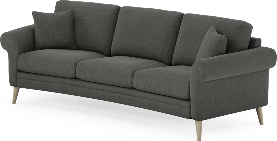 Eden - 3-sits soffa svängd - Grå