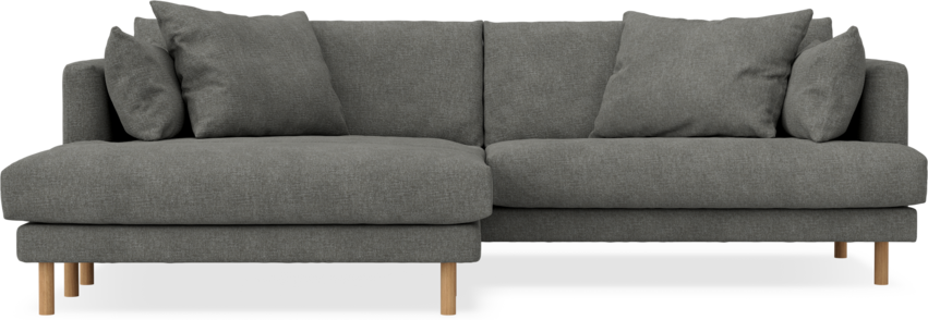 Harper - 4-sits med schäslong XL vänster - Grå