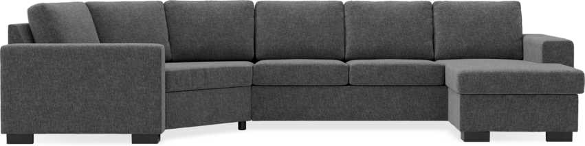 Nevada - 3-sits soffa med cosy hörn vänster och schäslong höger - Grå