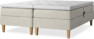 Delux Sense - Ställbar säng, dubbelsäng med bäddmadrass - Beige