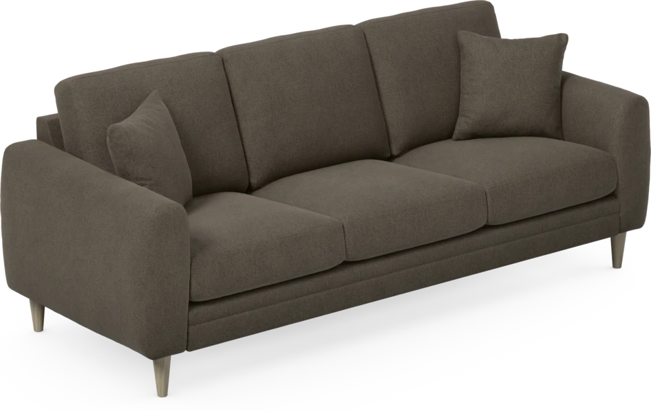 Eden - 3-sits soffa - Brun