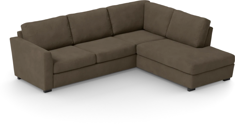 Friday - 2,5-sits soffa med divan höger - Brun