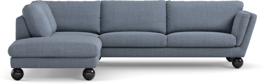 Madison - 3-sits soffa med divan vänster - Blå