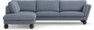 Madison - 3-sits soffa med divan vänster - Blå