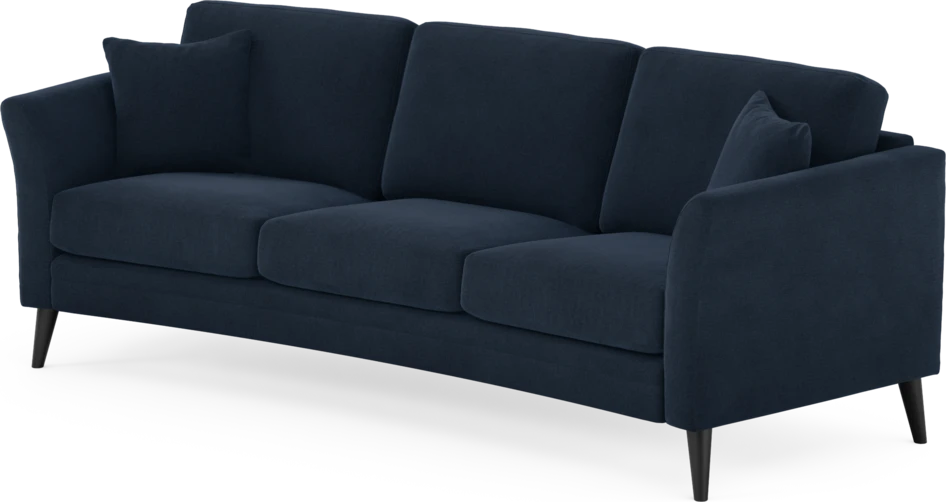 Eden - 3-sits soffa svängd - Blå
