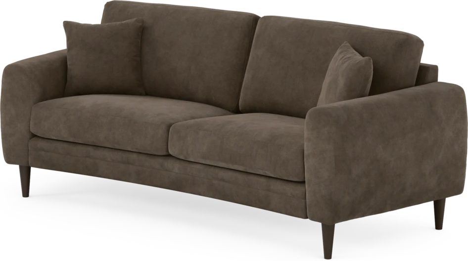 Eden - 2,5-sits soffa svängd - Brun