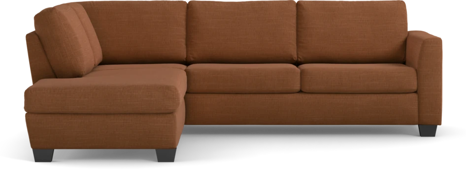 Friday - 2,5-sits soffa med divan vänster - Orange