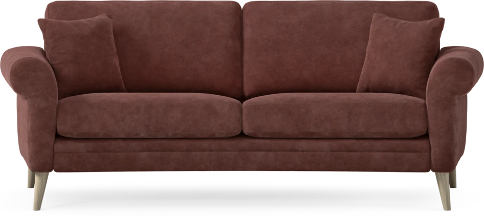 Eden - 2,5-sits soffa svängd - Röd
