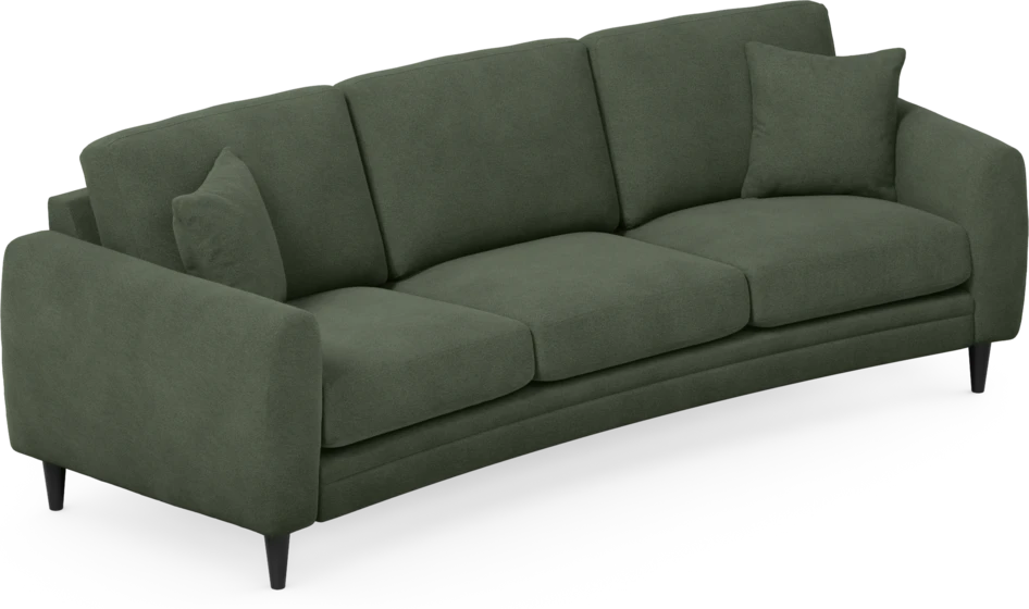 Eden - 3-sits soffa svängd - Grön
