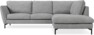 Madison - 2-sits soffa med divan höger - Vit