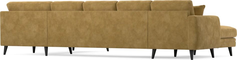 Eden - 3-sits soffa med schäslong vänster och divan höger - Gul
