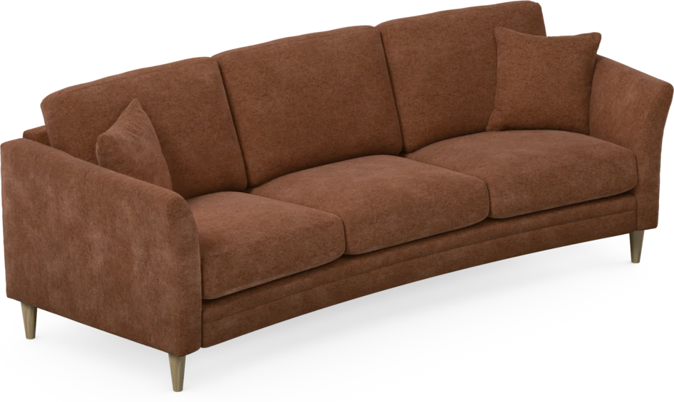 Eden - 3-sits soffa svängd - Orange