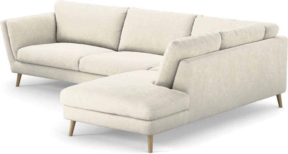 Madison Lux - 3-sits soffa med divan höger - Vit