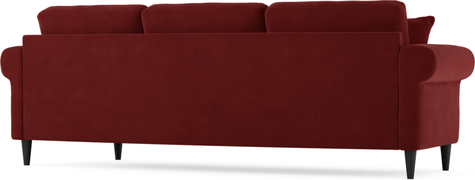 Eden - 3-sits soffa svängd - Röd