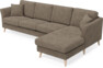 Eden - 3-sits soffa med schäslong - Gul