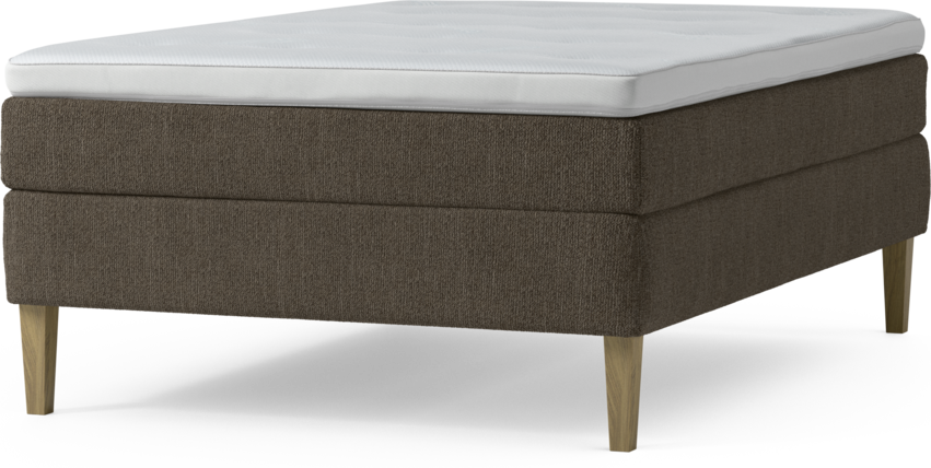 Delux Sense - Kontinentalsäng, enkelsäng 140 cm med bäddmadrass och sängben