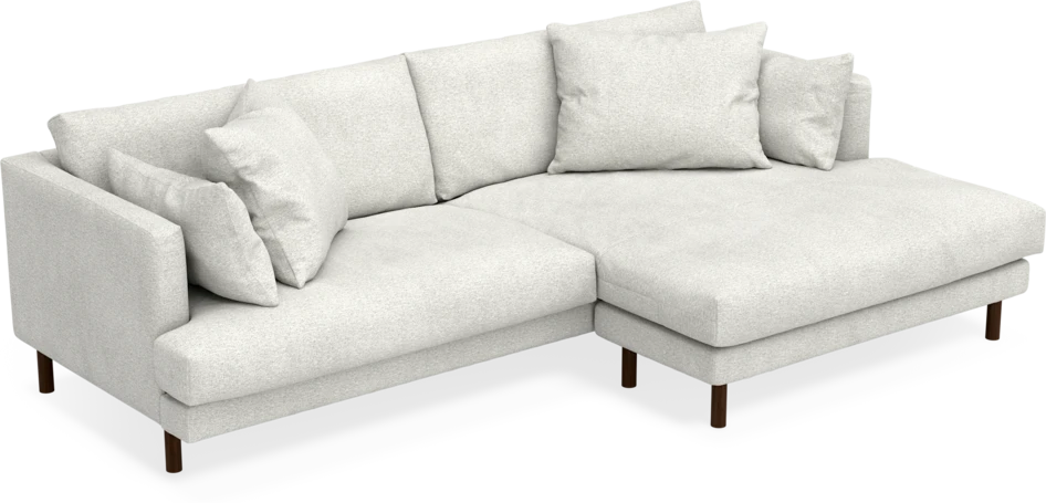 Harper - 4-sits med schäslong XL höger - Vit