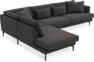 Harper - 3-sits soffa med divan vänster - Grå