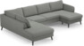 County - 3-sits soffa med divan vänster och schäslong höger - Grå
