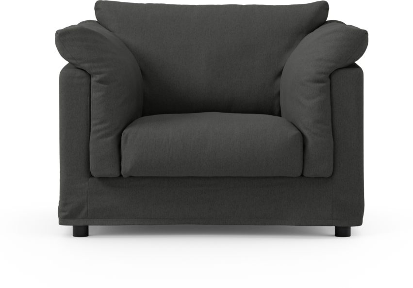 Cherrie - Fåtölj med kappa - Grå