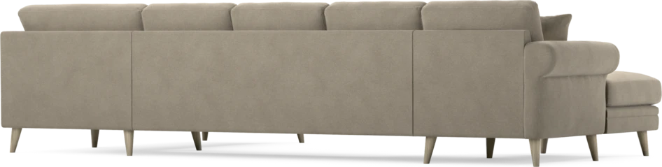 Eden - 3-sits soffa med schäslong vänster och divan höger - Beige