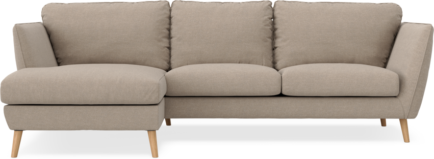 Madison Lux - 2-sits soffa med schäslong vänster - Beige