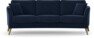 Eden - 3-sits soffa svängd - Blå