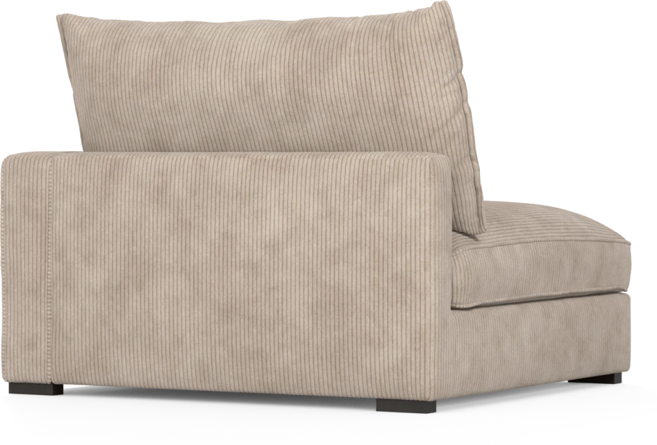 Rossi - 1,5-sits med armstöd höger - Beige