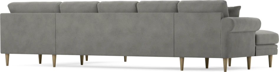Eden - 3-sits soffa med schäslong vänster och divan höger - Grå