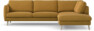 Madison Lux - 3-sits soffa med divan höger - Gul