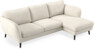 Madison Lux - 2-sits soffa med schäslong höger - Vit