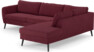 County - 2,5-sits soffa med divan höger - Röd