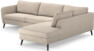 County - 2,5-sits soffa med divan höger - Beige