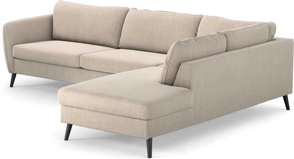 County - 2,5-sits soffa med divan höger - Beige