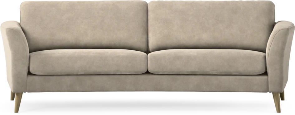 Bridge - 3-sits soffa svängd - Beige